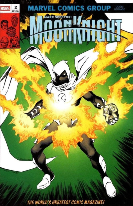 Marc Spector: Moon Knight #2 Declan Shalvey Doom Homage Variant