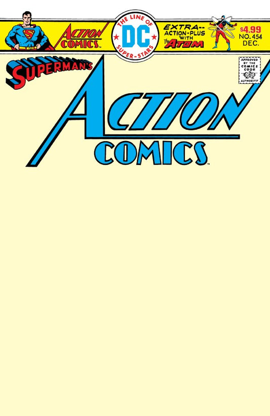 Action Comics #454 Facsimile Edition 2026 Blank Variant