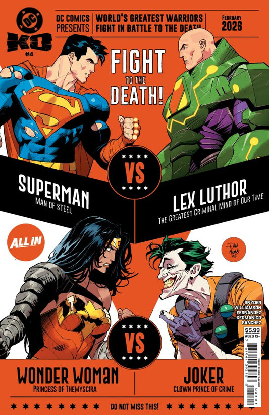 DC K.O. #4 Cover G Dan Mora Bracket Variant