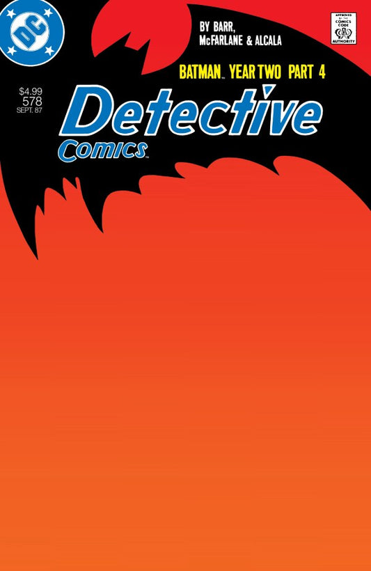 Detective Comics #578 Facsimile Edition 2026 Blank Variant