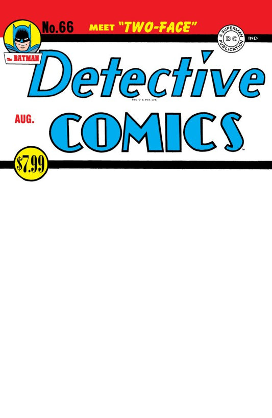 Detective Comics #66 Facsimile Edition 2025 Blank Variant
