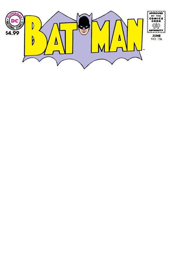 Batman #156 Facsimile Edition 2026 Blank Variant