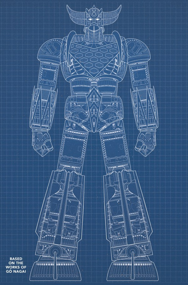 UFO Robot Grendizer #1 Cover E Blueprint Variant