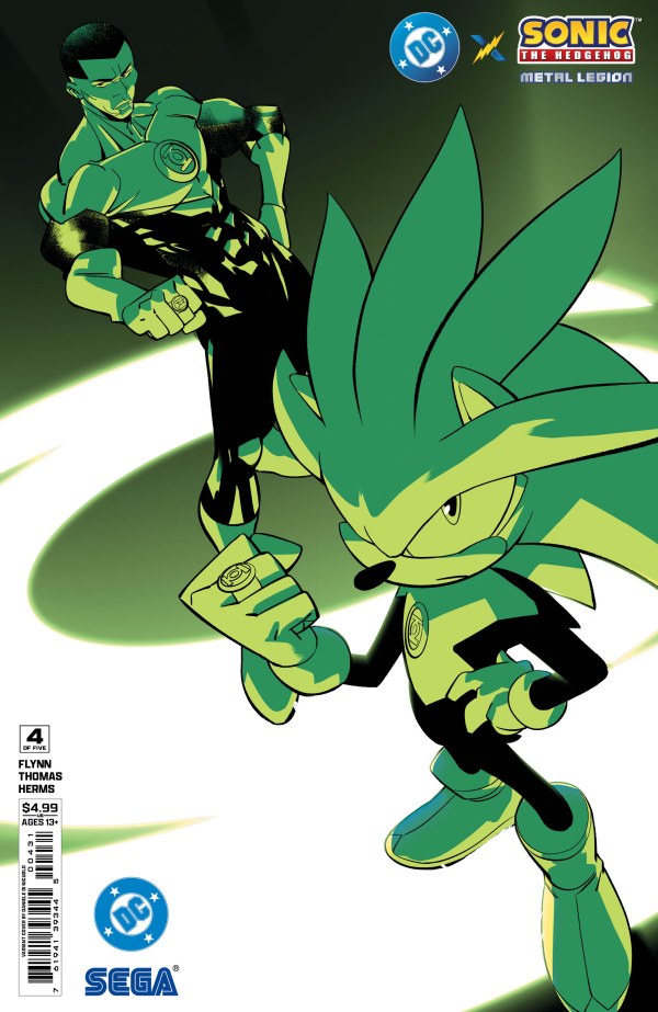 DC x Sonic the Hedgehog: Metal Legion #4 Cover C Daniele Di Nicuolo Variant