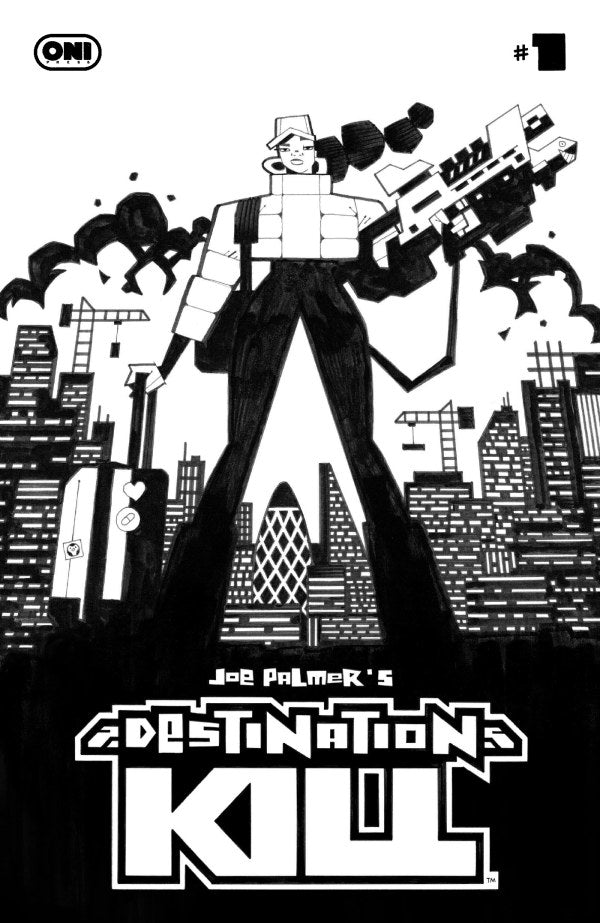 Destination Kill #1 2nd Printing Joe Palmer Black & White Variant