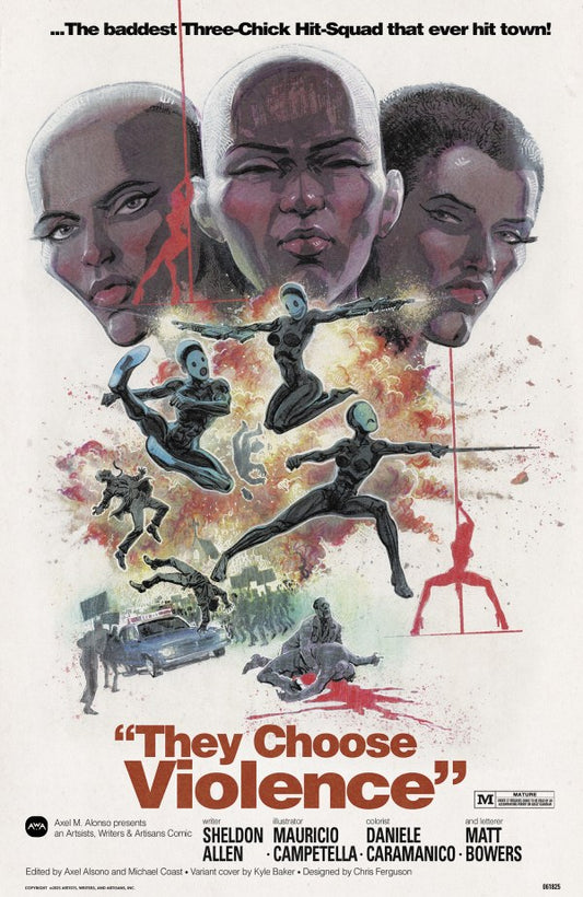 They Choose Violence #1 Cover B Kyle Baker Variant