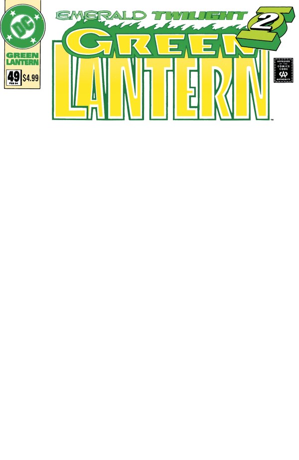 Green Lantern #49 Facsimile Edition 2026 Blank Variant