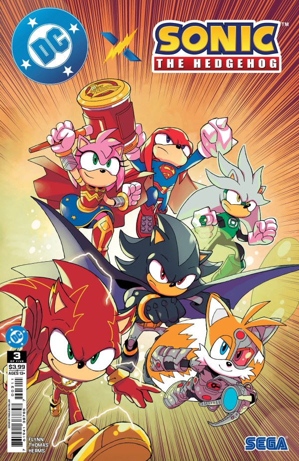DC x Sonic the Hedgehog #3 Cvr A by Pablo M. Collar