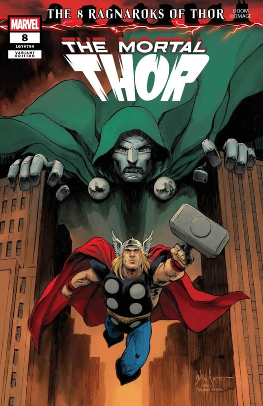 The Mortal Thor #8 Dave Wachter Doom Homage Variant