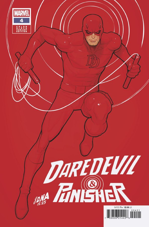 Daredevil / Punisher: The Devil's Trigger #4 David Nakayama Color Block Red Variant