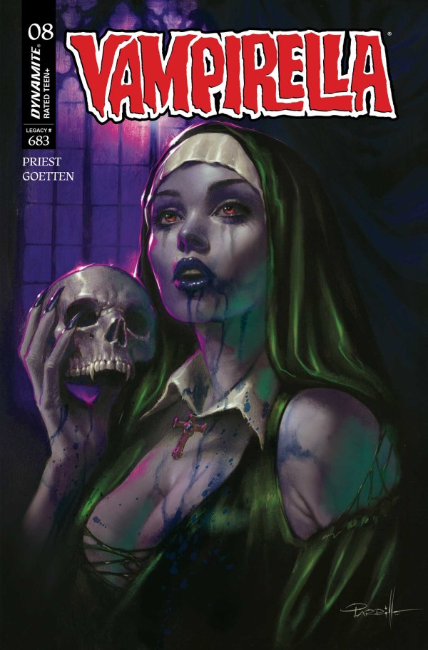 Vampirella #8 Cover N Lucio Parrillo Ultraviolet Variant