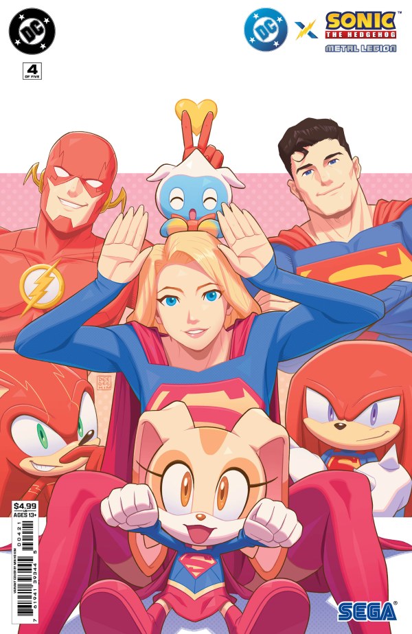DC x Sonic the Hedgehog: Metal Legion #4 Cover B Min Ho Kim Variant