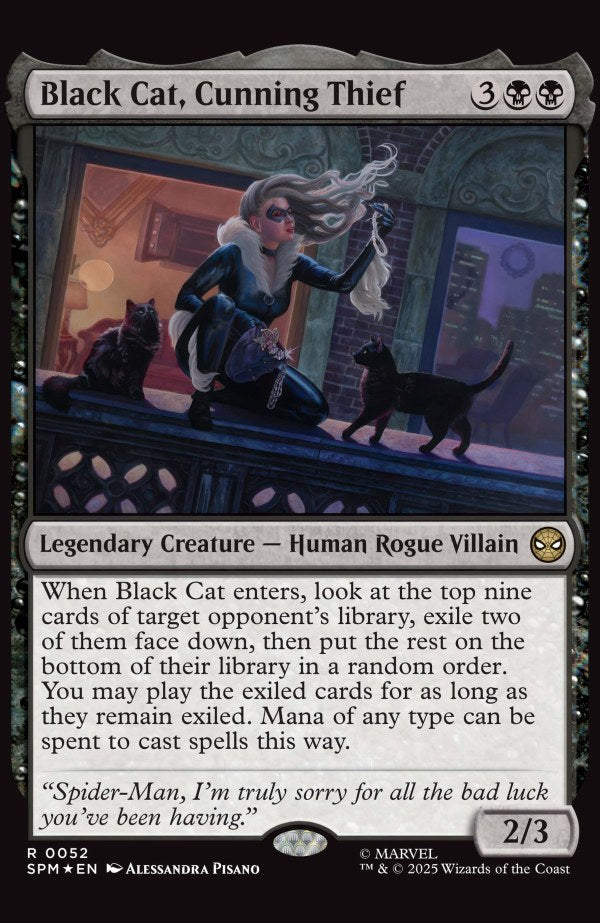 Black Cat #10 Alessandra Pisano Magic: the Gathering Variant