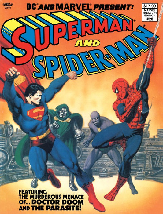DC and Marvel Present: Superman and Spider-Man Treasury Edition #1 cvr A by John Romita Sr.