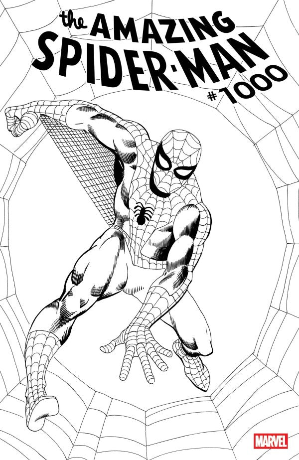 The Amazing Spider-Man #1000 1:50 Steve Ditko Black & White Variant
