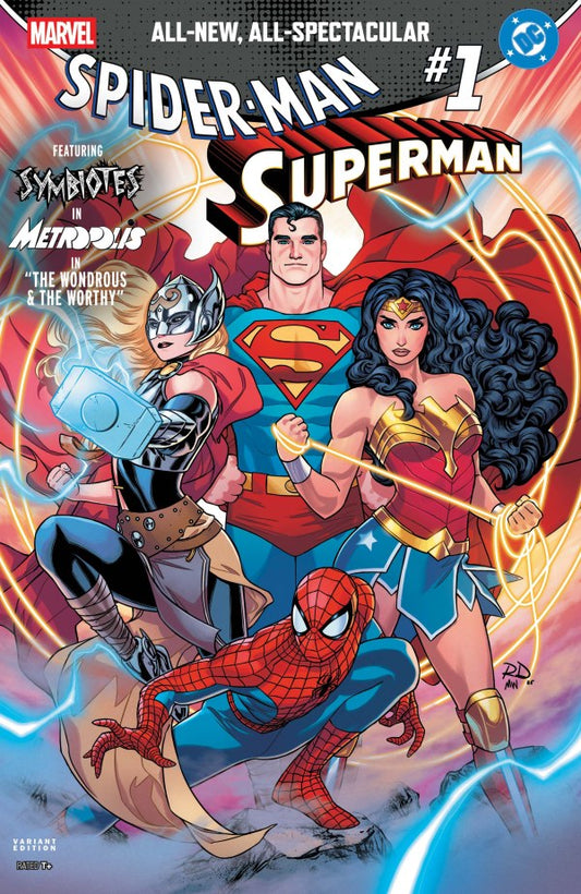 MARVEL/DC: SPIDER-MAN/SUPERMAN #1 RUSSELL DAUTERMAN VARIANT
