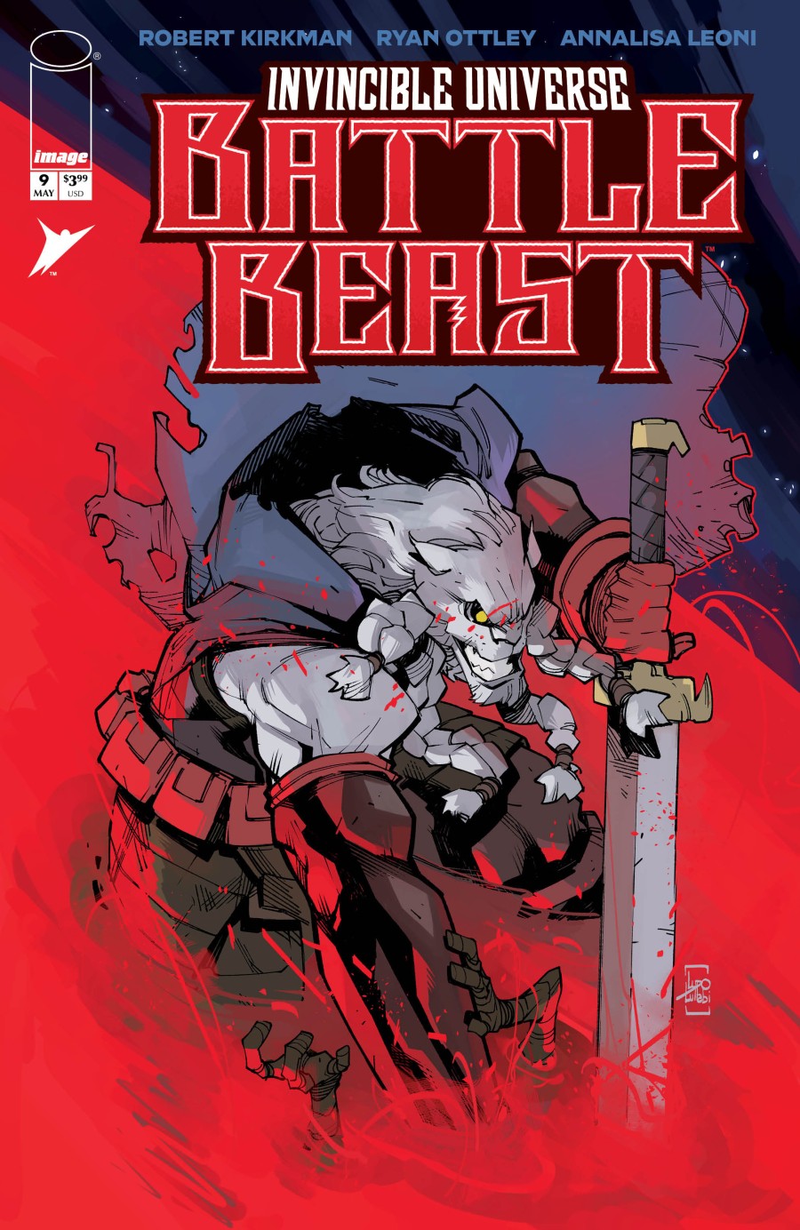Invincible Universe: Battle Beast #9 Cover D 1:25 Ludo Lullabi Variant