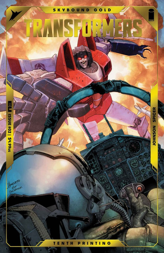 Transformers #2 10th Printing Jay Anacleto Embossed Foil