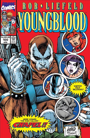 Youngblood #100 Cover G Rob Liefeld Retro Variant