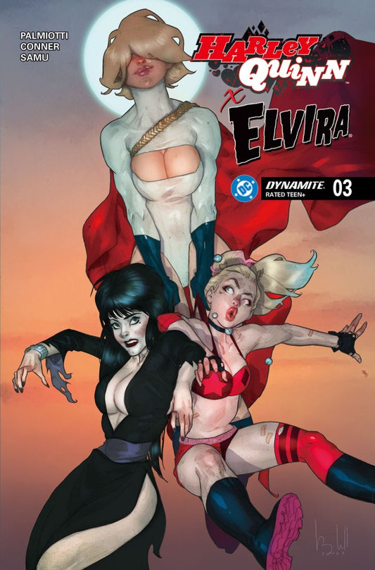 Harley Quinn X Elvira #3 Cover D Ben Caldwell Variant