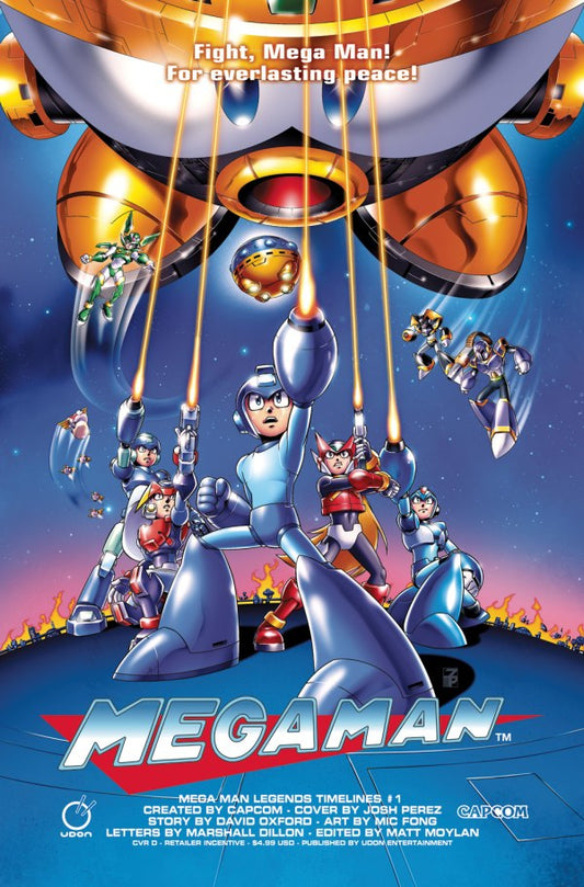 Mega Man Legends: Timelines #1 Cover D 1:5 Josh Perez Variant