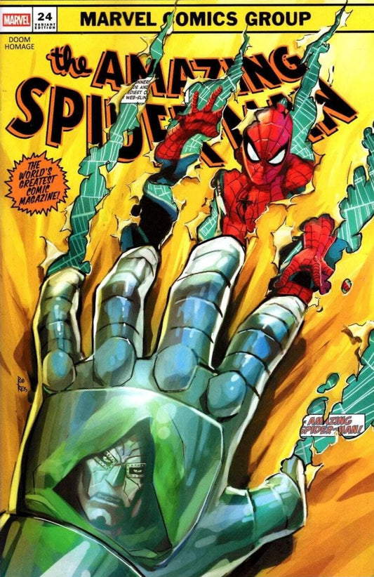 The Amazing Spider-Man #24 Rod Reis Doom Homage Variant